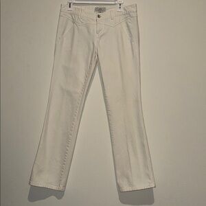 Vintage Armani Exchange low rise Women's Straight Leg Jeans - Cream